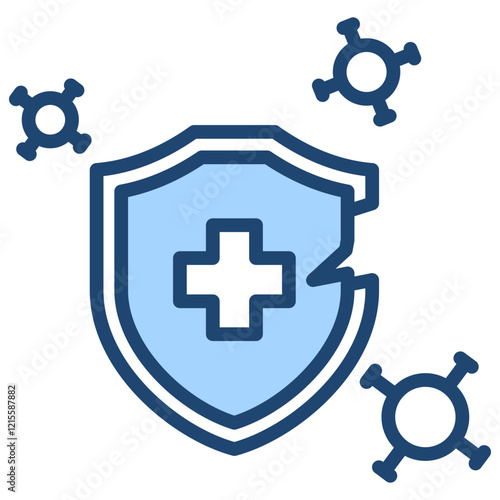 Disease Susceptibility Blue Icon