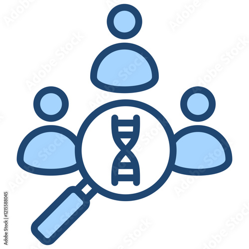 Genetic Predisposition Blue Icon