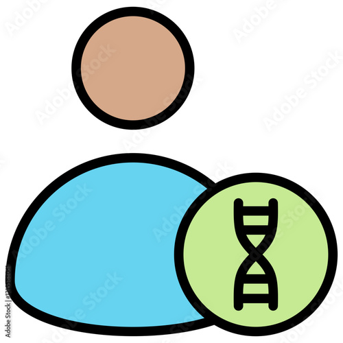 Genomic Outline Color Icon