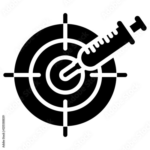Precision Medicine Glyph Icon