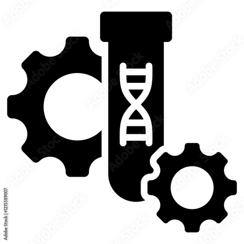 Gene Editing Glyph Icon