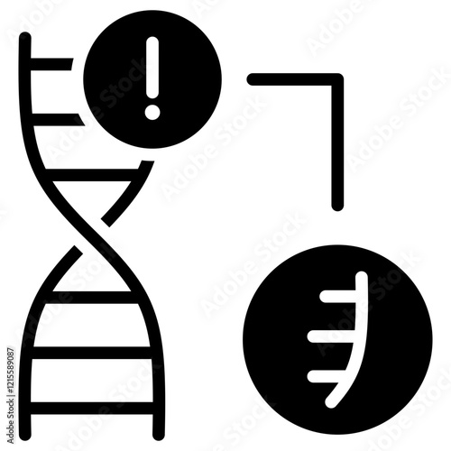 Genetic Disorder Glyph Icon