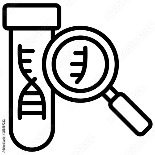 Molecular Diagnostic Outline Icon