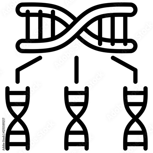 Genetic Variant Outline Icon