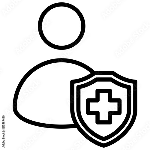 Personalized Healthcare Outline Icon