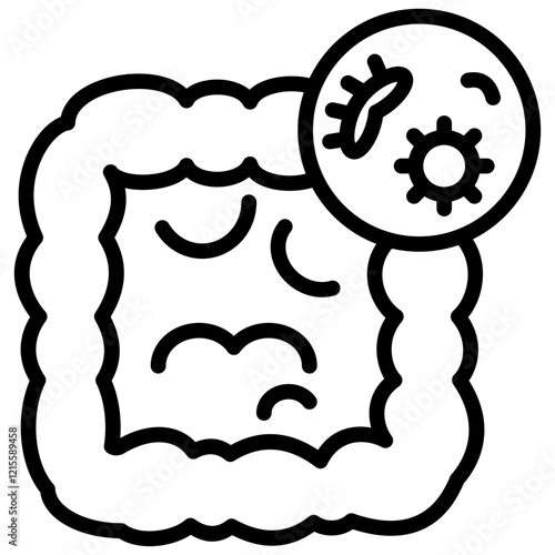Microbiome Outline Icon