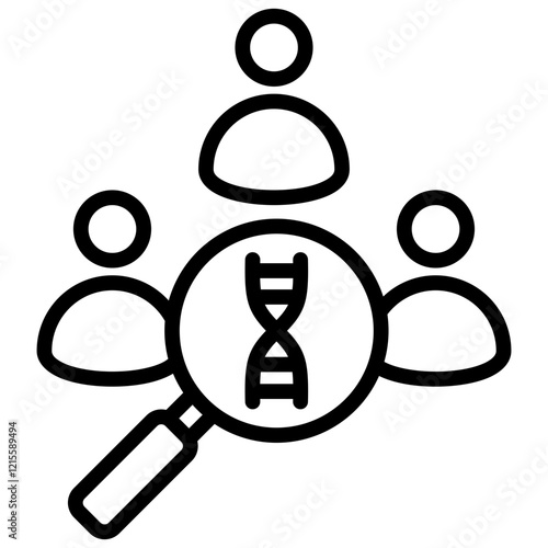 Genetic Predisposition Outline Icon