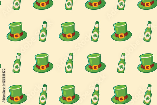 St patricks day pattern. Vector illustration