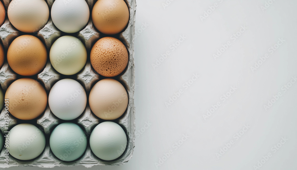 eggs in carton isolated on white background eggs in carton isolated on white background