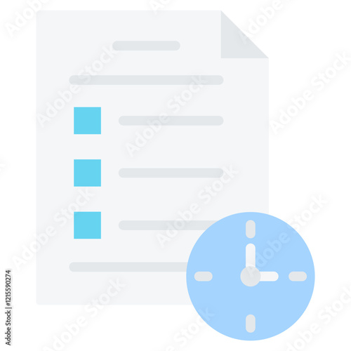 Time Management Flat Icon