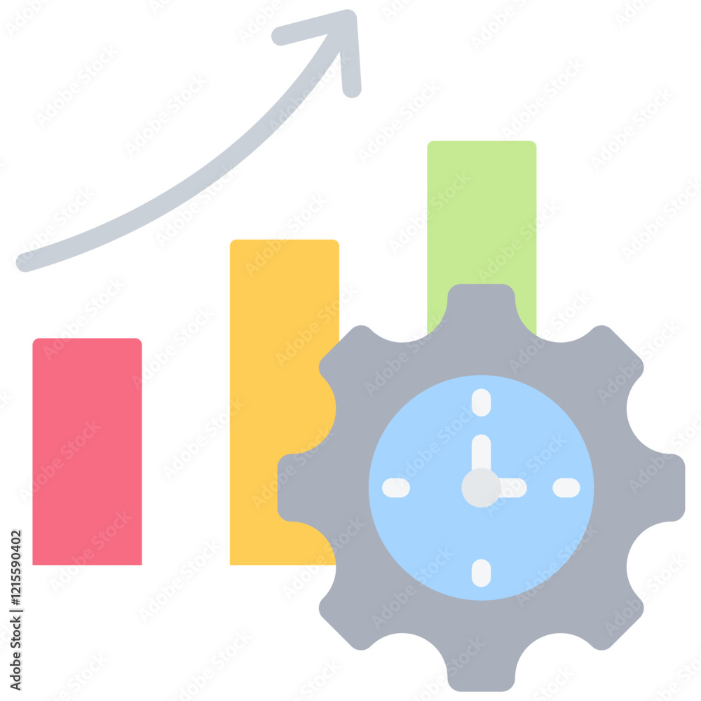 Productivity Flat Icon Productivity Flat Icon