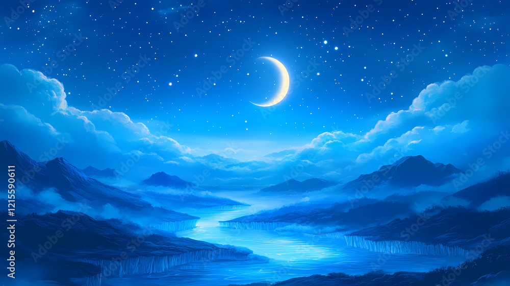 Fototapeta premium serene ethereal landscape