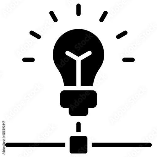 Knowledge Sharing Glyph Icon