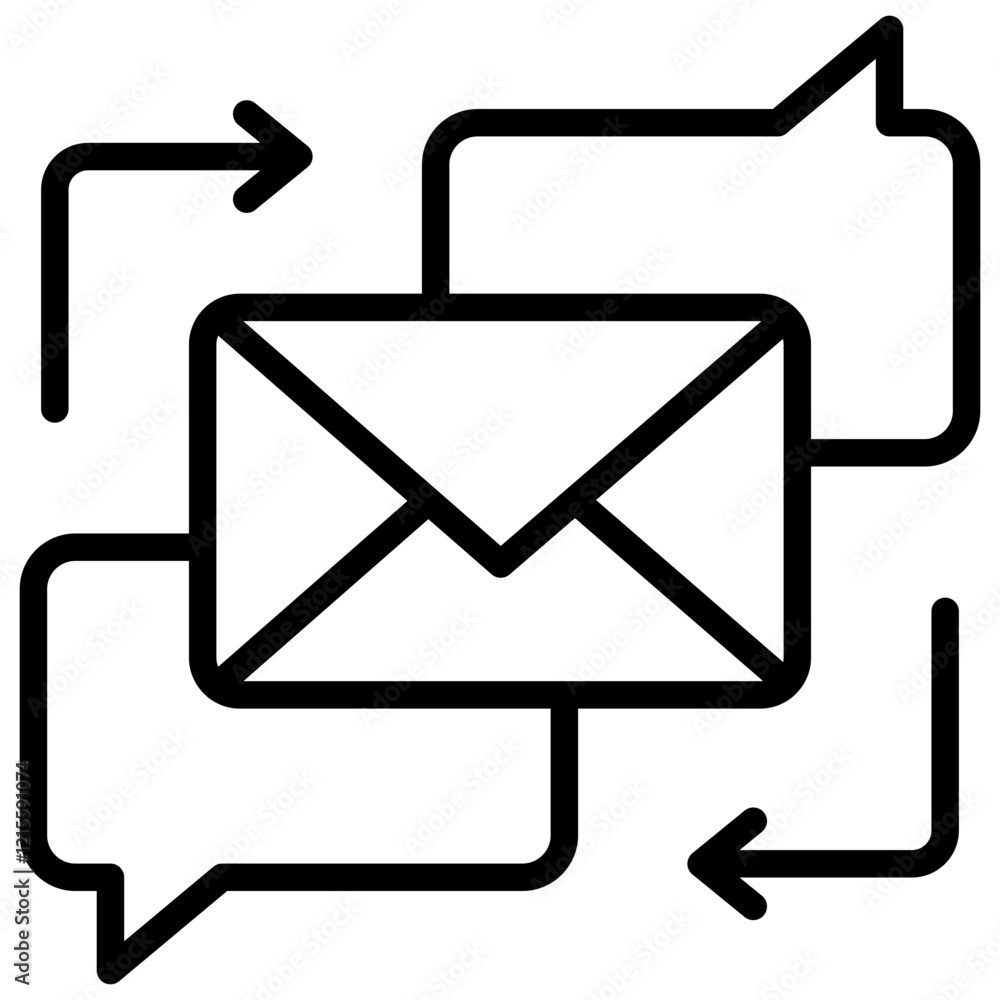 Instant Messaging Outline Icon Instant Messaging Outline Icon