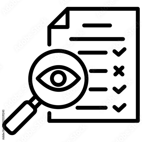 Project Tracking Outline Icon