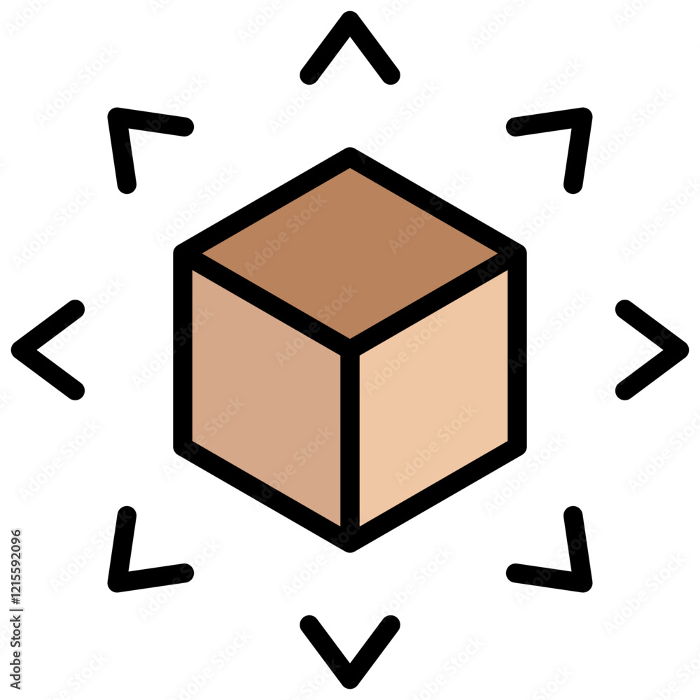 Augmented Reality Outline Color Icon Augmented Reality Outline Color Icon