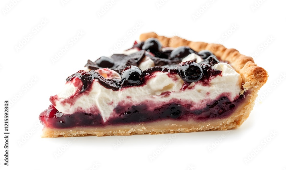 Freshly baked pie isolated on white background,generation AI Freshly baked pie isolated on white background,generation AI