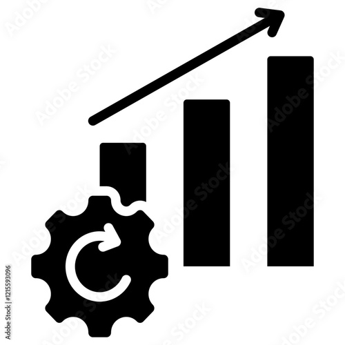 Operational Efficiency Glyph Icon