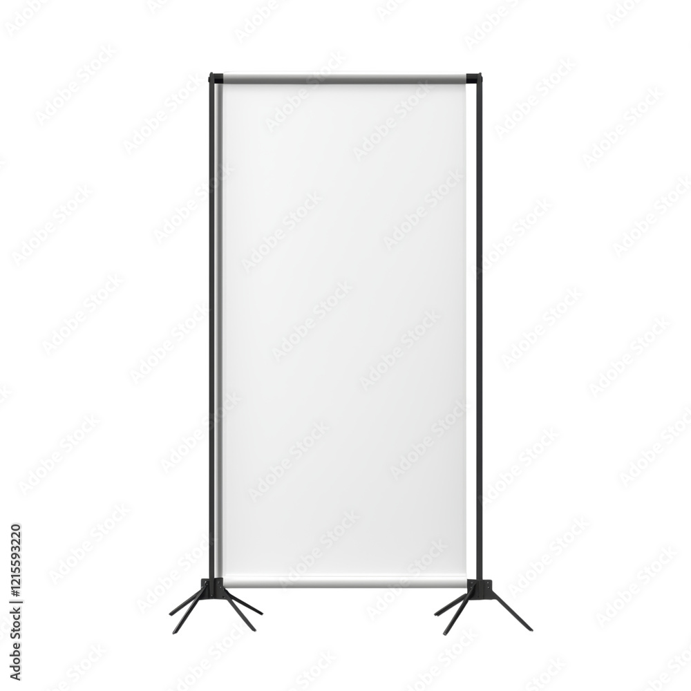 Blank Display Board on Stand for Presentation Purposes Isolated on transparent background Blank Display Board on Stand for Presentation Purposes Isolated on transparent background