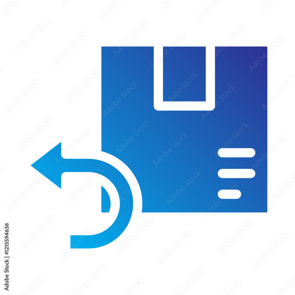return Flat Gradient Icon return Flat Gradient Icon