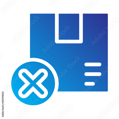 reject Flat Gradient Icon