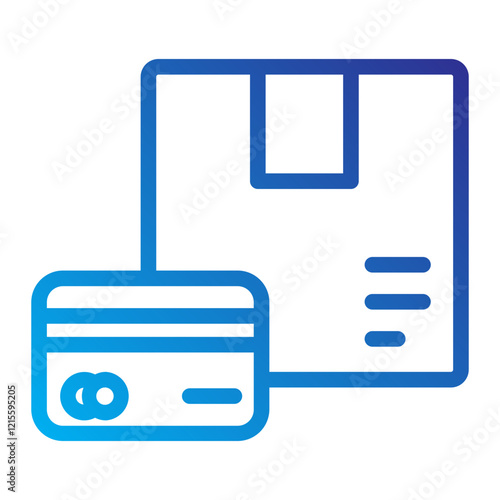 Pay card Line Gradient Icon
