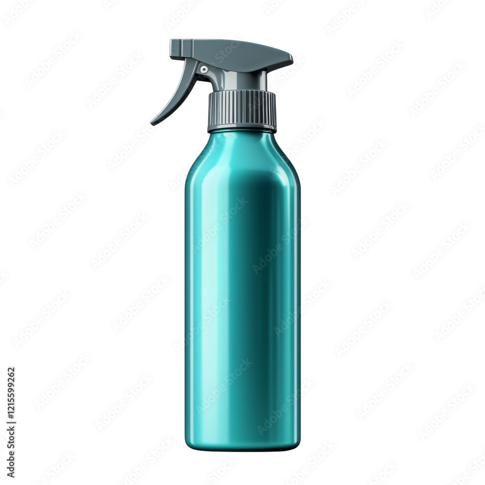 Bright Blue Spray Bottle for Cleaning and Care Isolated on transparent background Bright Blue Spray Bottle for Cleaning and Care Isolated on transparent background