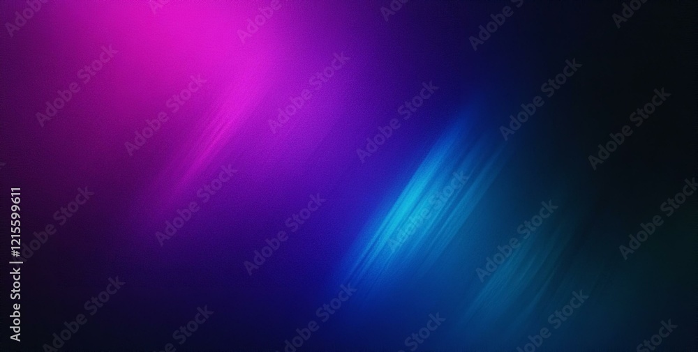 Fototapeta premium Blue black abstract gradient background grain texture effect dark vibrant color flow wave copy space