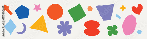 Paper cut-out shapes