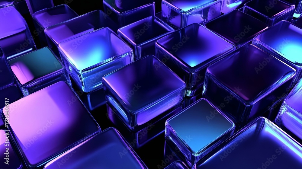 Dark background design abstract geometric blocks 3d render Dark background design abstract geometric blocks 3d render