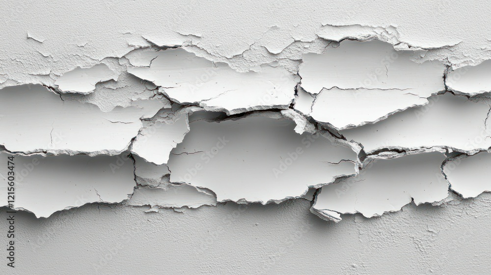 Obraz premium Cracked paint texture, wall damage, studio shot, background, design