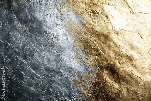 Abstract background, Smooth metal shimmers: silver, gold and bronze shades