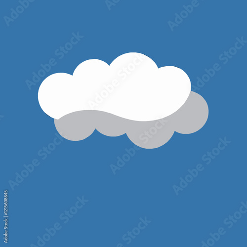 Fluffy Clouds in a Bright Blue Sky for Tranquil Atmosphere