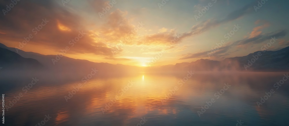 Fototapeta premium Golden Dawn Reflections