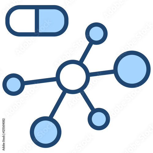 Amino Acid Blue Icon