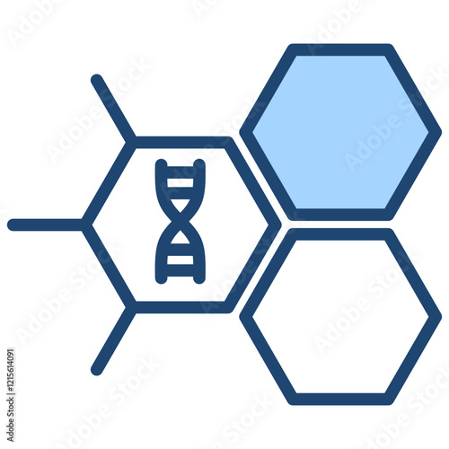 Nucleotide Blue Icon
