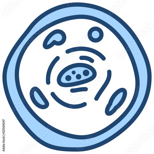 Cytoplasm Blue Icon