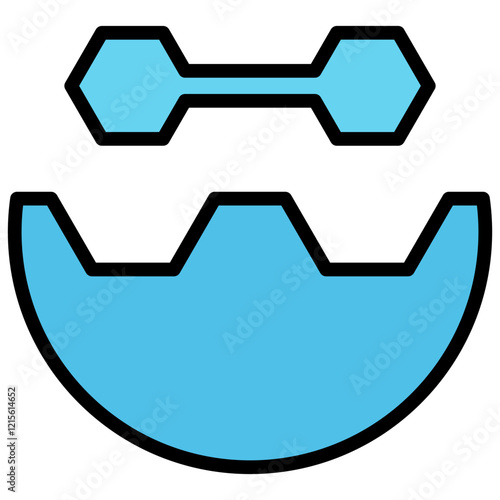 Active Site Outline Color Icon