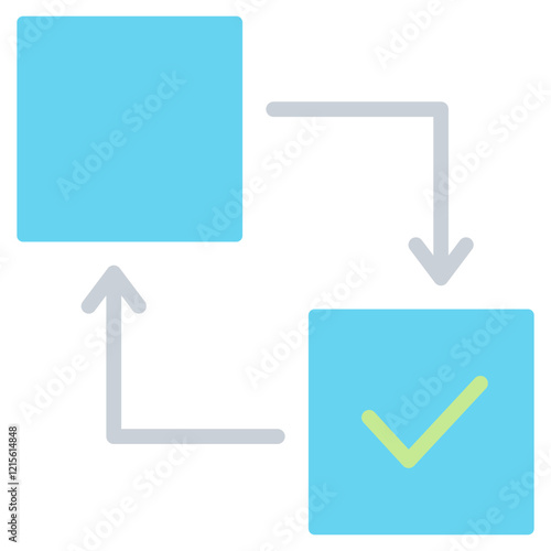 Replication Flat Icon