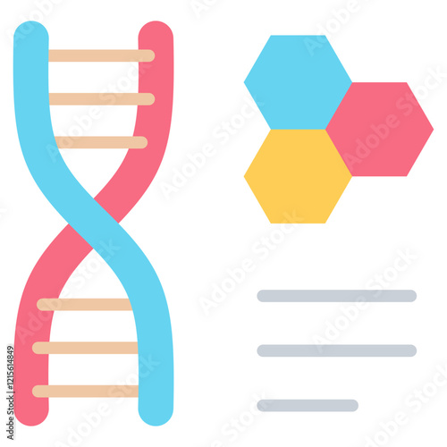 Gene Flat Icon