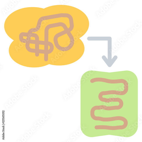 Denaturation Flat Icon