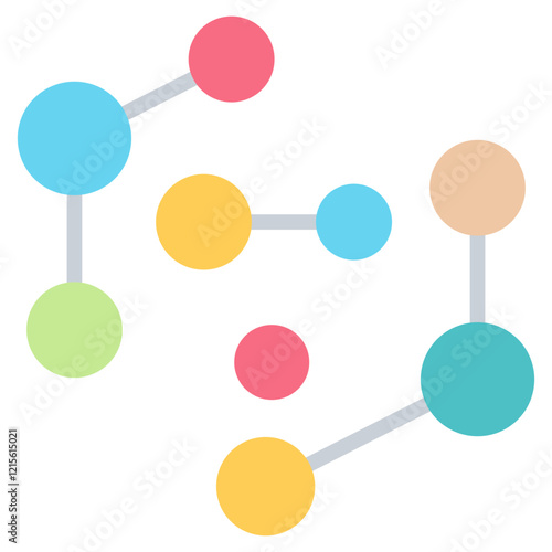 Peptide Bond Flat Icon