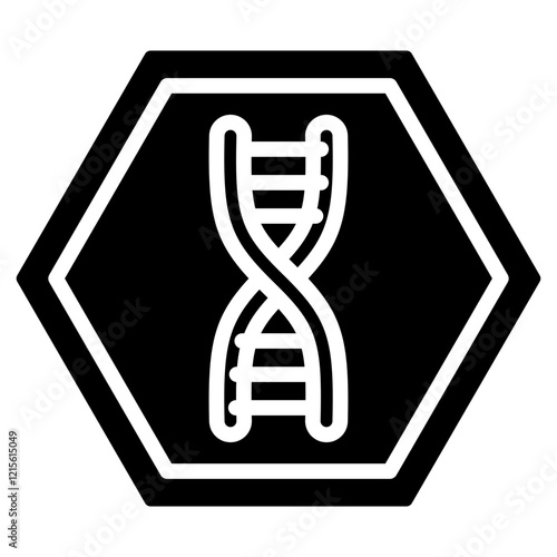 Dna Glyph Icon