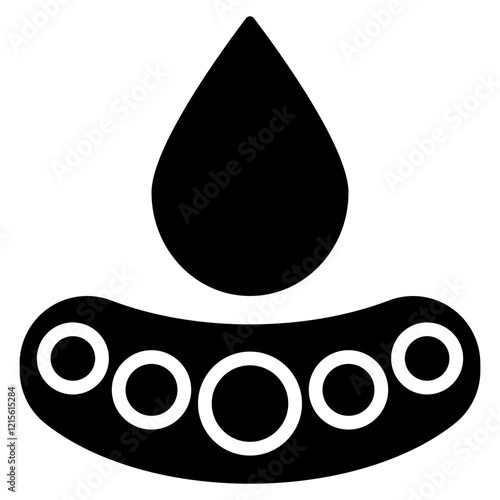 Coenzyme Glyph Icon