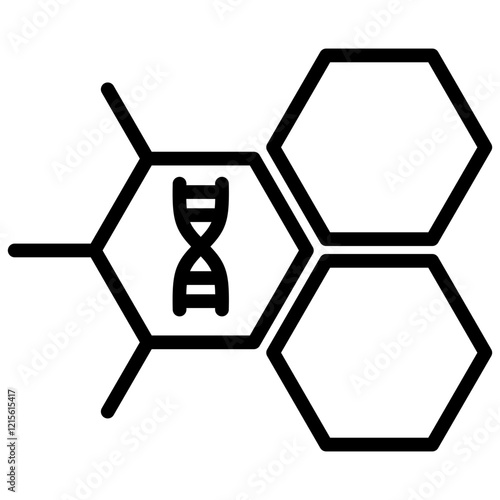 Nucleotide Outline Icon