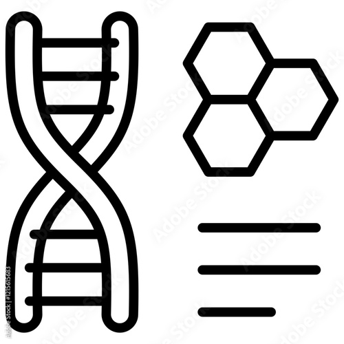 Gene Outline Icon