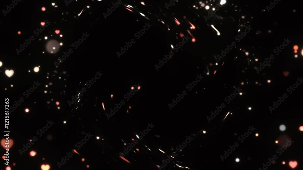 Abstract background with heart animation Abstract background with heart animation