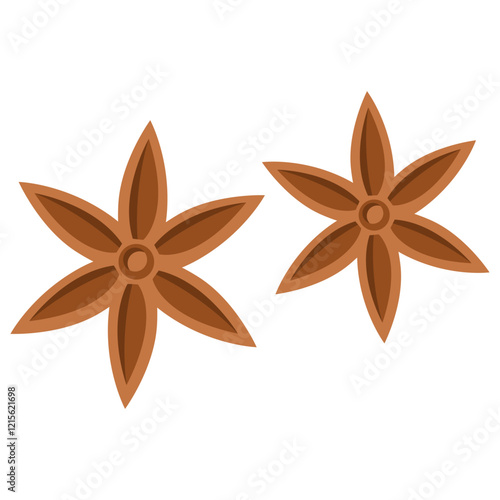 Illustration of Star Anise Spices
