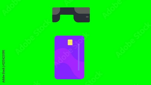 insert credit card video animation