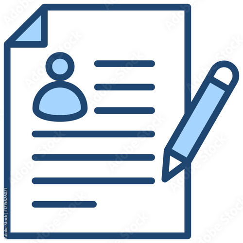 Registration Blue Icon